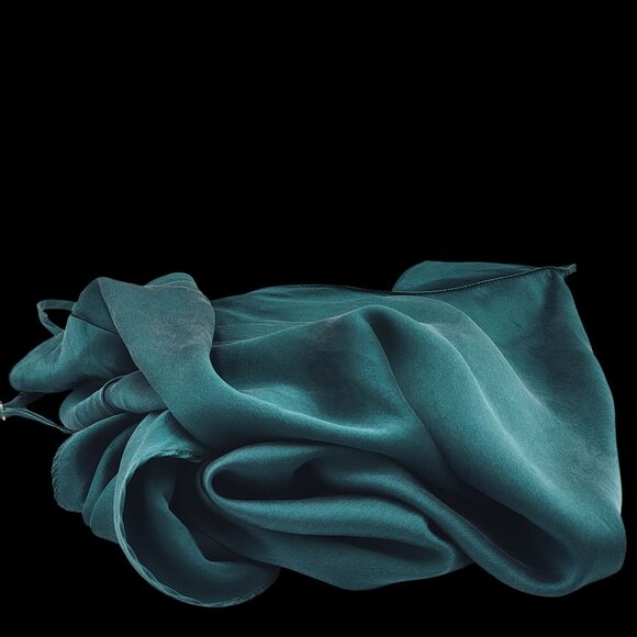 Vtg Victoria Secret Gold Tag 80s 90s Y2k Green Silk Slip Chemise Size S - Picture 8 of 13